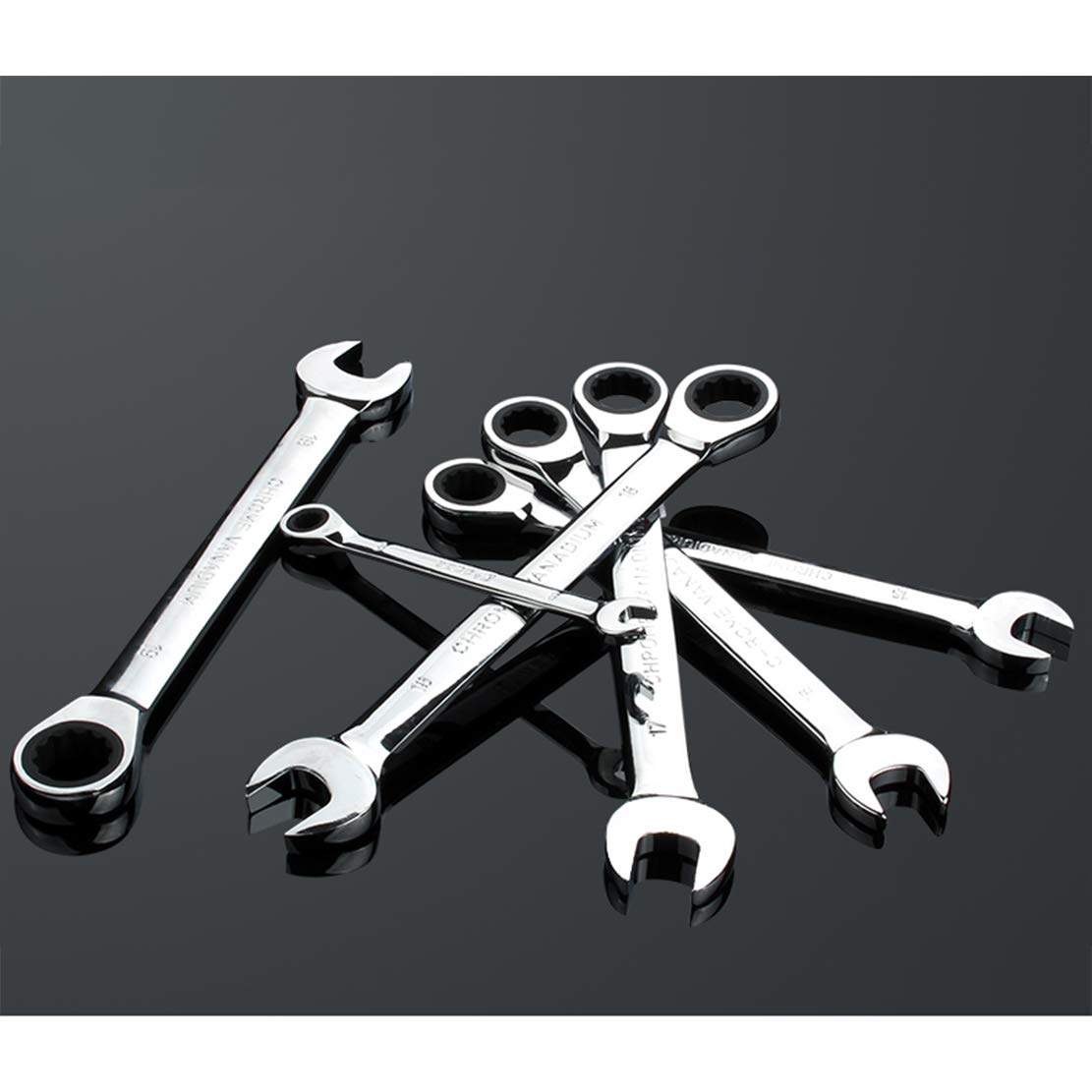 Set di Chiavi 72 Denti Cricchetto Chiave Aperta Chiave Torx Metrico 8-22mm Strumento Chiave Inglese