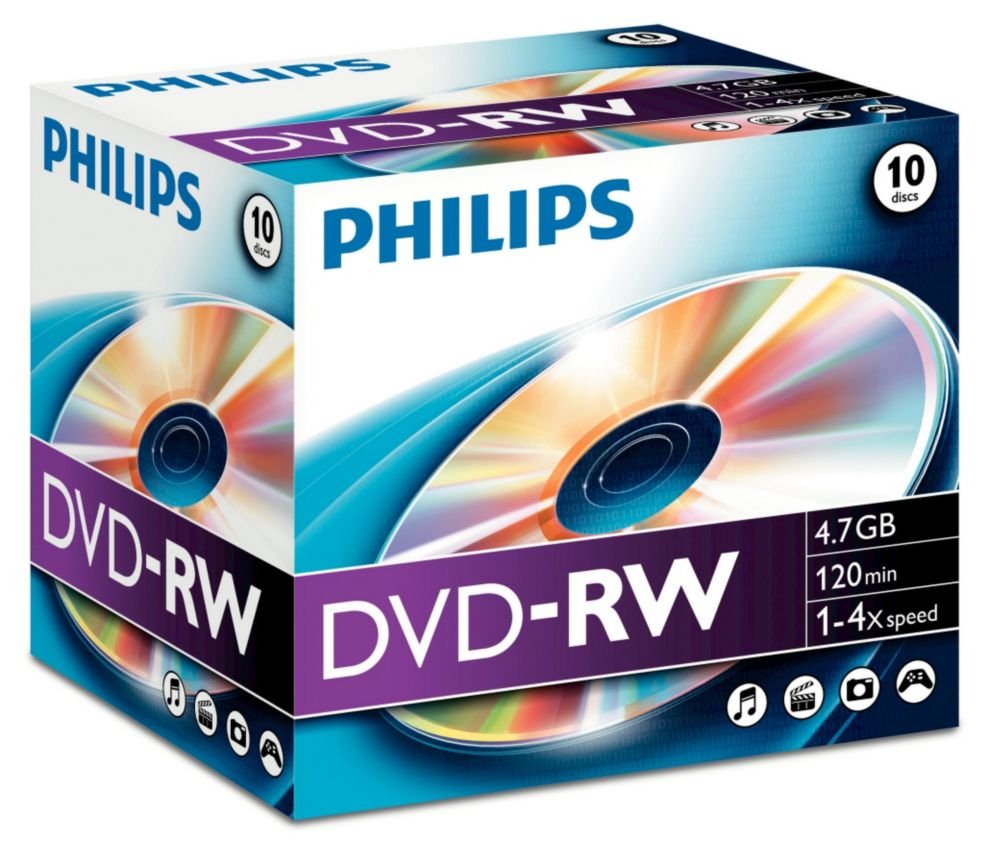 Philips DVD-RW 1.4GB 8CM - Pack de 5