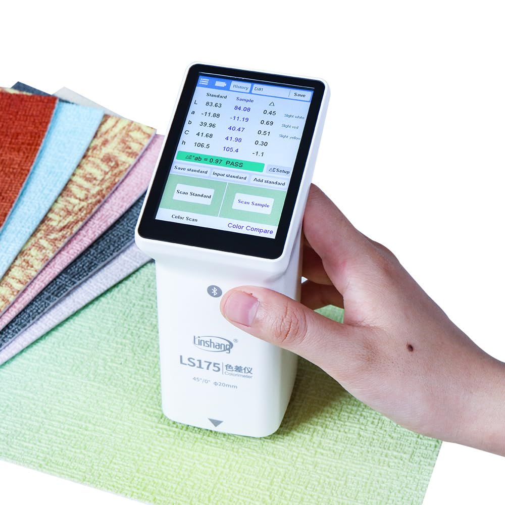 Colorimeter LS175 Fabric Color Checker Colorchecker LS175 45°/0° Touch Screen Large Measuring Aperture 20mm Food APP PC Software