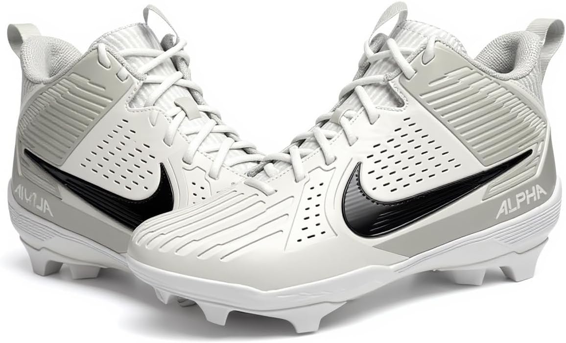 Nike Alpha Menace Strong Men's Football Cleats 'White Metallic Silver TB' (IB2572-106) - Size 13 - Image 5
