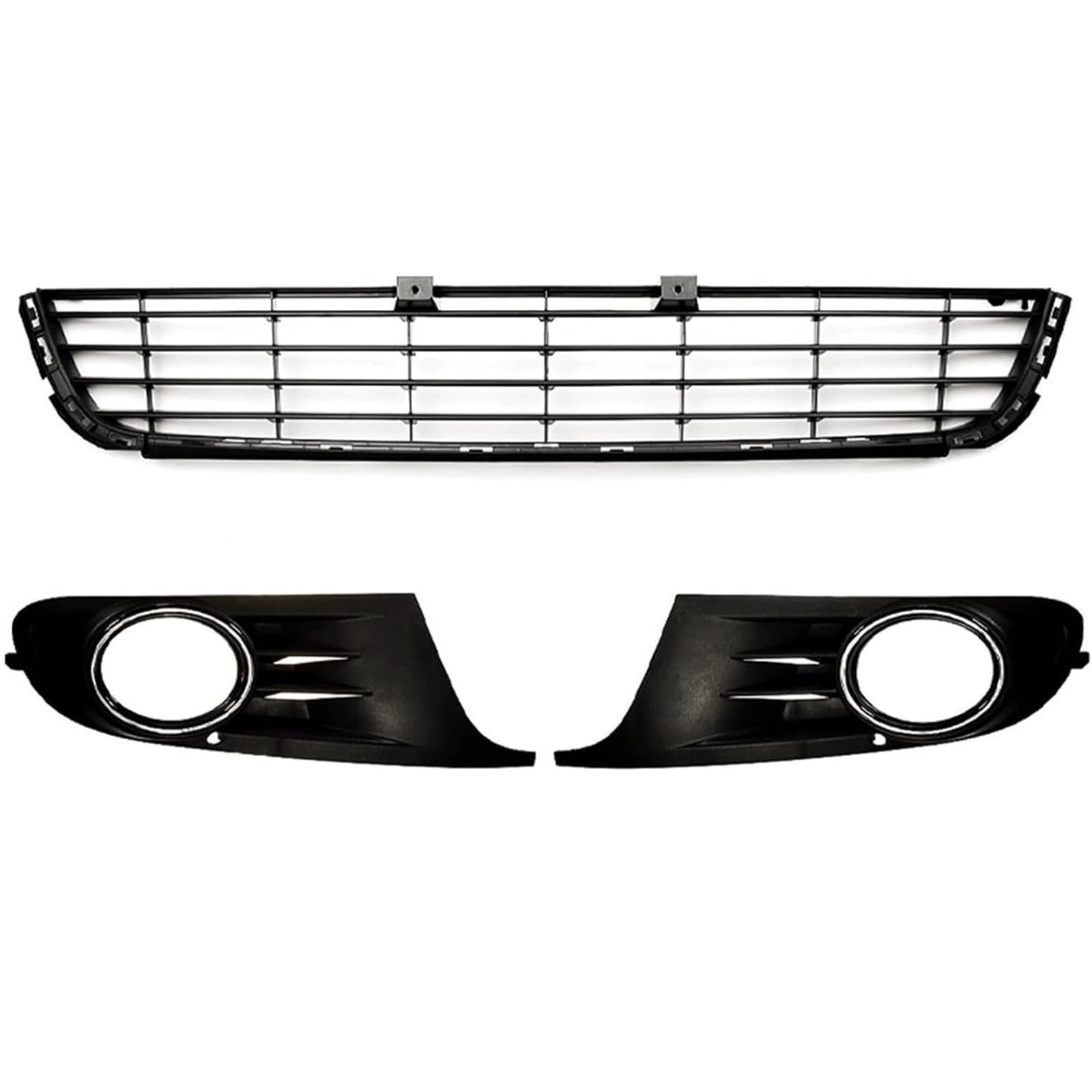 Grille de phare antibrouillard finition noire calandre pare-chocs Golf 6 - 7