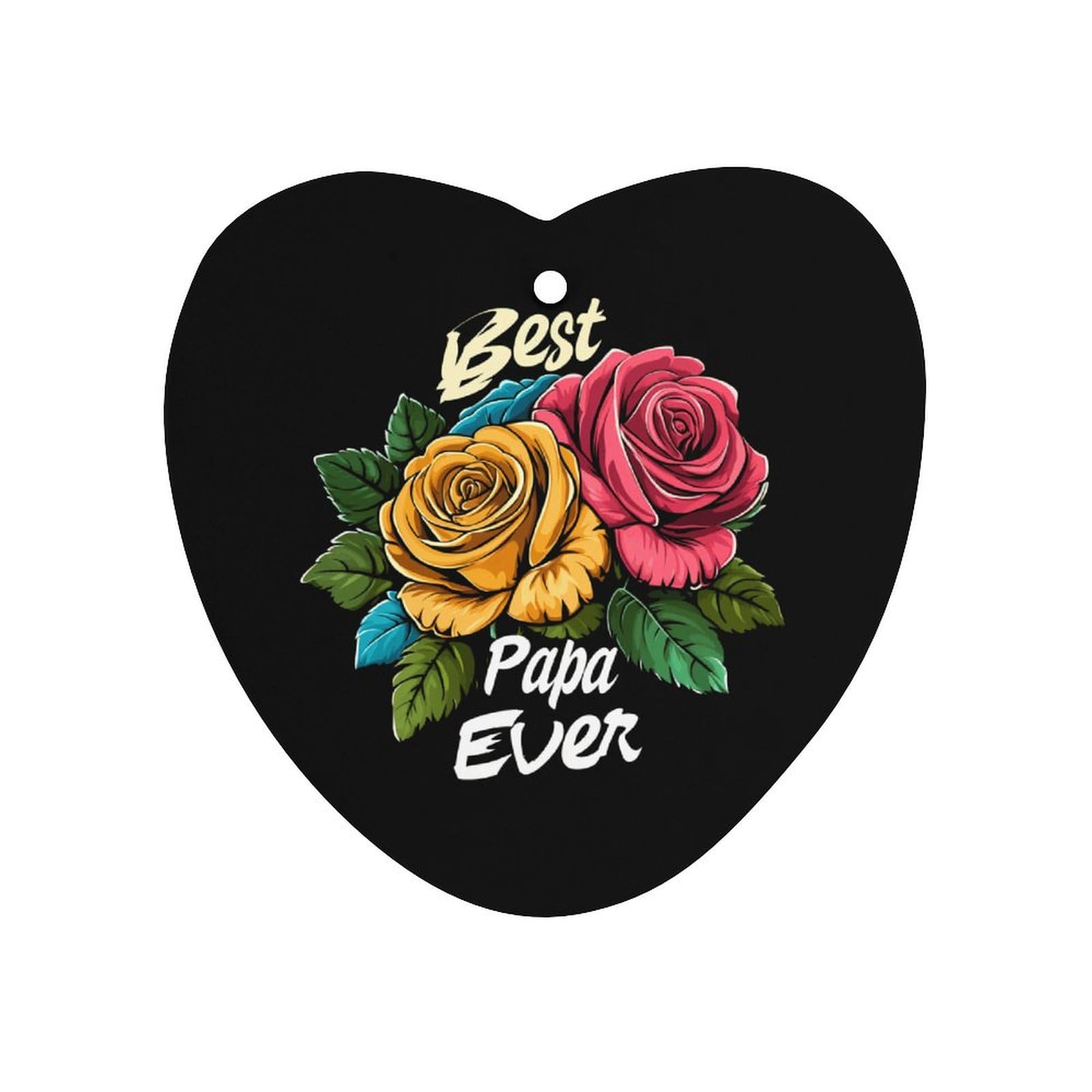 Best Papa Ever Car Air Freshener Hanging Aromatherapy Tablets for Car Accessories Love form