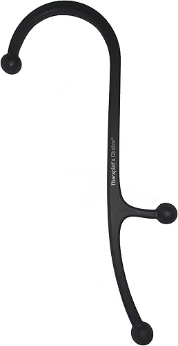 Therapist's Choice Varilla de gancho de punto de presión, masajeador de espalda y cuello para alivio del dolor de fibromialgia de punto gatillo y