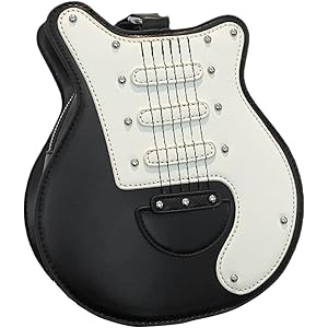 Borsa A Tracolla A Forma Di Chitarra Elettrica - Oxford, Regalo Per Musicisti, Donne E Ragazze - Foto 6