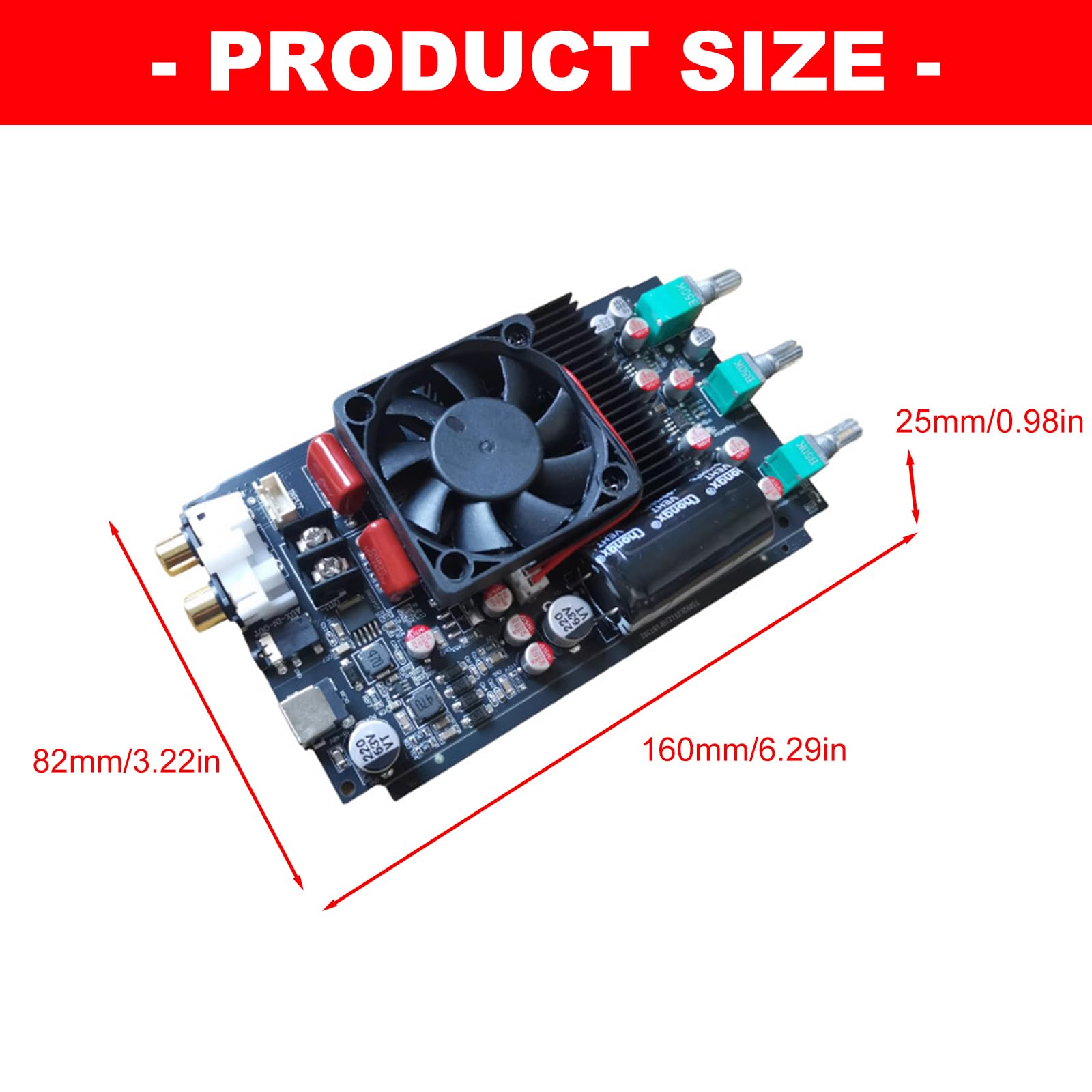 Efficiency TPA3255 Amplificateur de basses 600 W avec amplificateur home cinéma avec une fréquence de 28-150 Hz