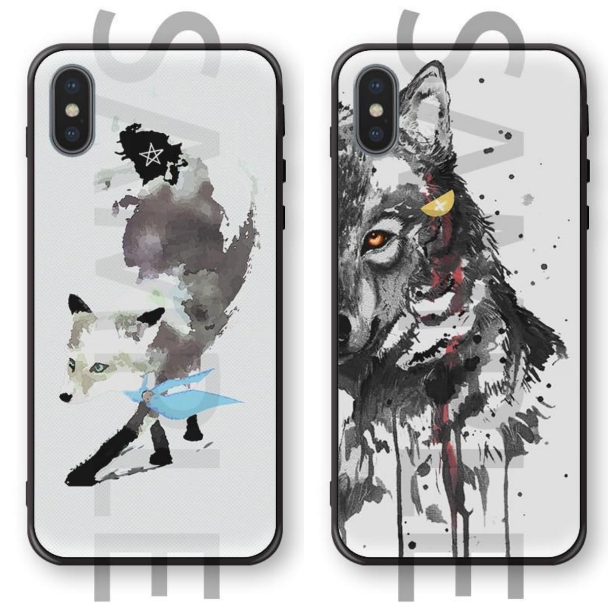 Virtual Smartphone Case, iPhone 15 Pro Case, Mobile Case, YouTuber Vtuber Shirakami Okami Impression, Cute, TPU, Soft Shell, Thin, Lightweight, Full Protection, Shockproof, Anti-Slip, iPhone Case Cover, For iPhone 14/7/8/11/12/13/X/Xs/Pro/Max, Compatible with Many iPhone Models (iPhone 15 Pro Max,A)