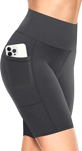TNNZEET Biker Shorts Women - 8"/5"/3" High Waisted Tummy Control Workout Gym Spandex Booty Yoga Volleyball Shorts