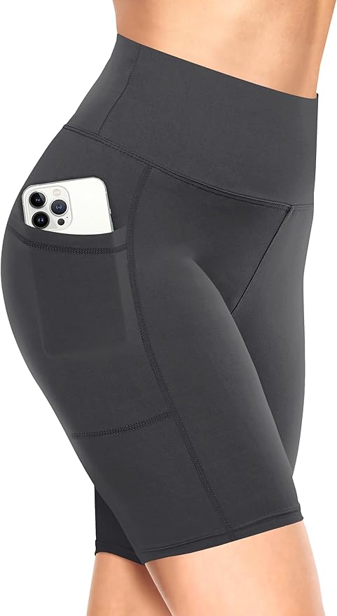 TNNZEET Biker Shorts Women - 8"/5"/3" High Waisted Tummy Control Workout Gym Spandex Booty Yoga Volleyball Shorts