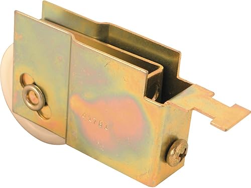 Prime-Line D 1516 - Rodillo para puerta corredera, rueda de plástico de 516 x 1-12 pulgadas, rodamientos de bolas de acero, borde ranurado, para