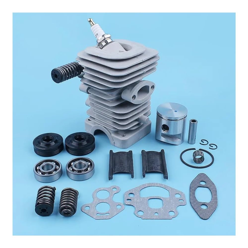 39mm Cylinder Piston Crankshaft Bearing Oil Seal Kit for McCullo CS340 CS380 CS 340 380 S Chainsaw 38CC Replacement Parts