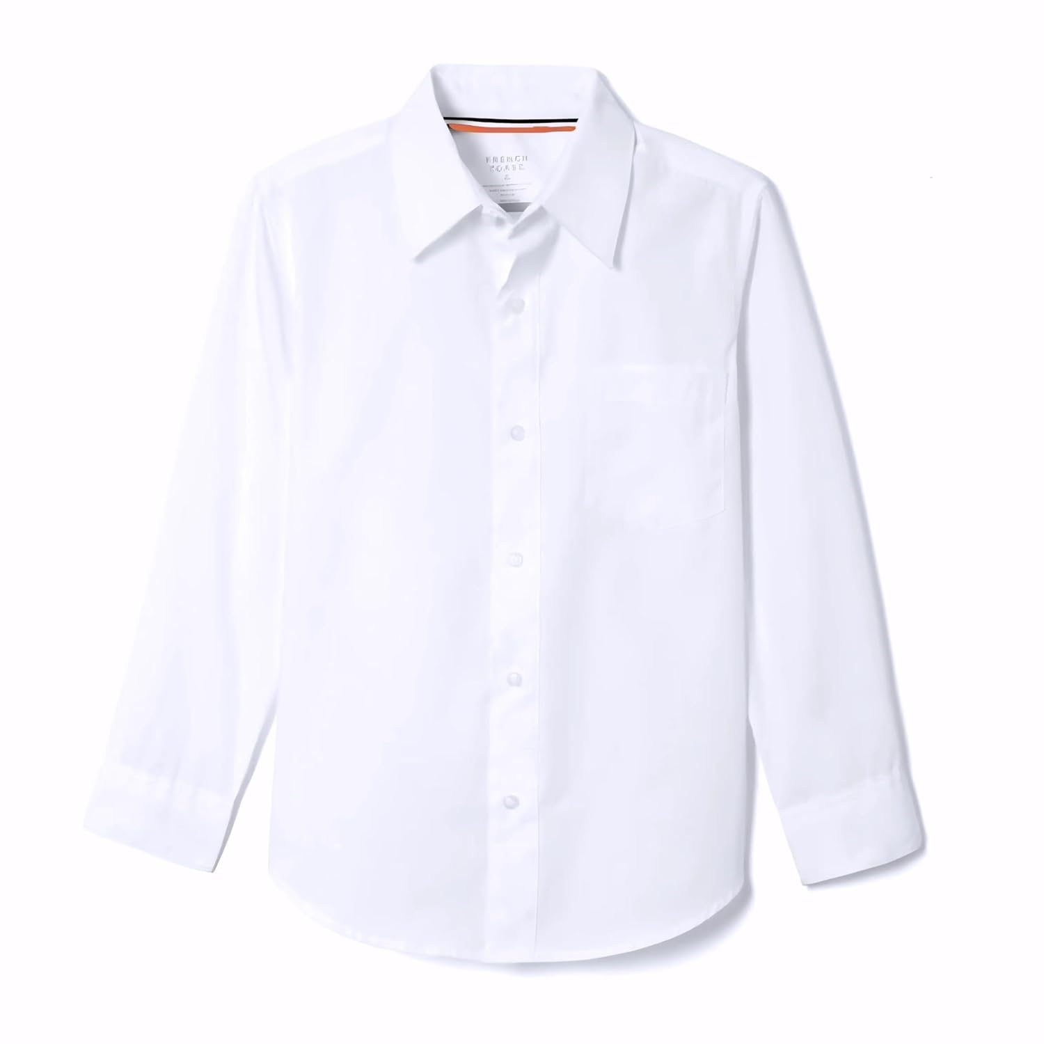 French Toast Boys Expandable Collar Button Down Dress Shirt with Long Sleeves Standard Husky