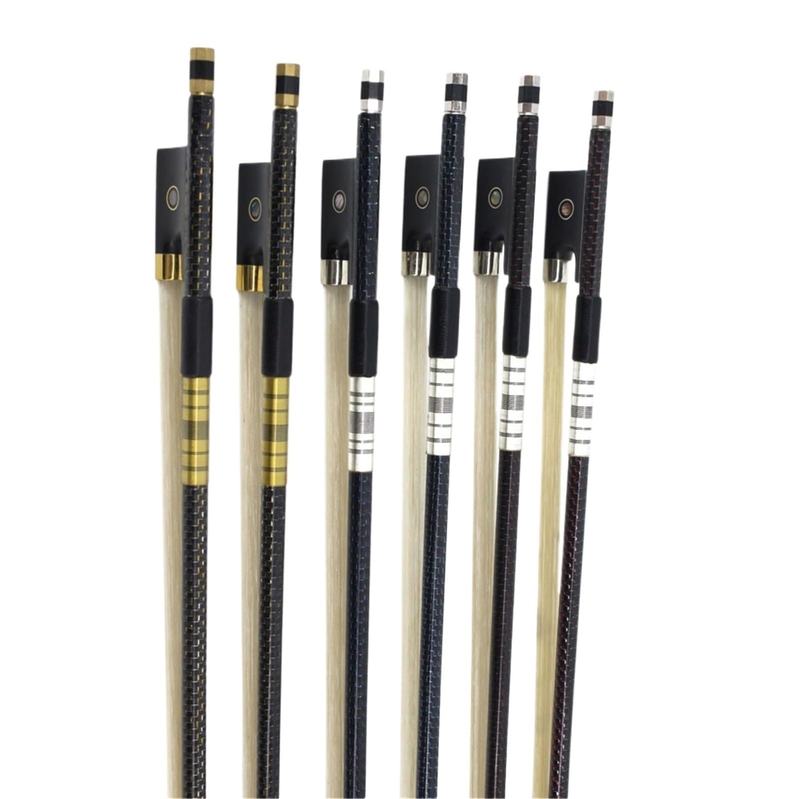 Arco De Violín arcos de violín de fibra de carbono hechos a mano(Yellow,1/2)