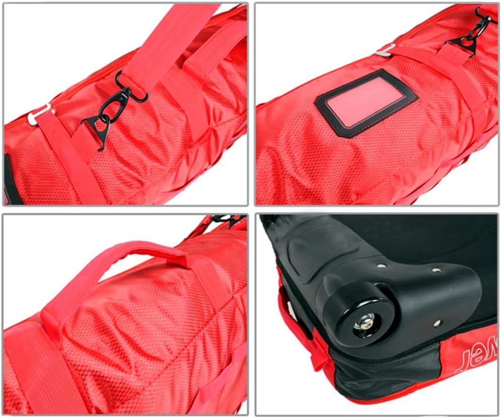 UNISTRENGH Waterproof Fully Padded Adjustable Size Ski & Snowboard Wheel Bag