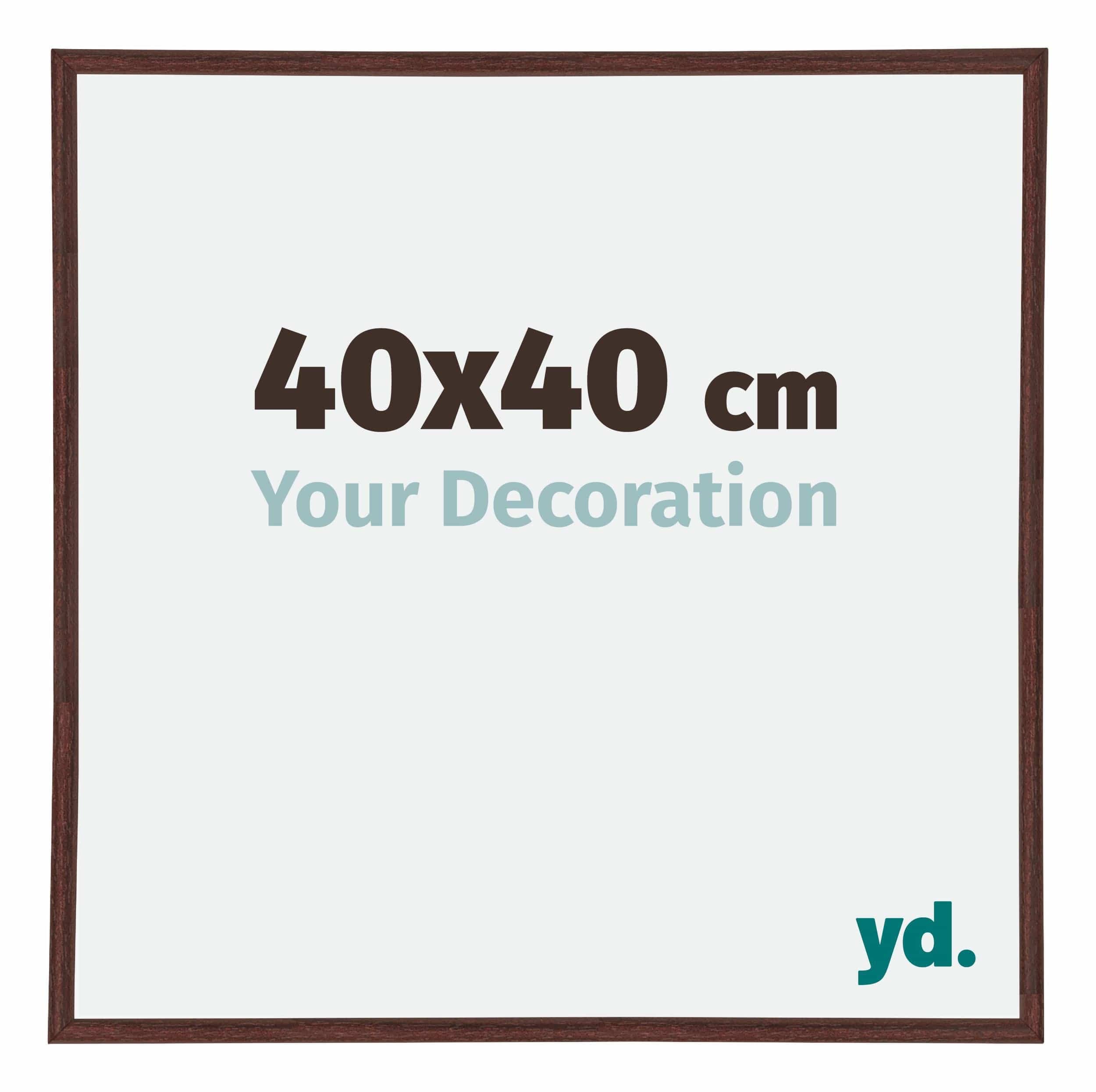 yd. Your Decoration - Picture Frame 40,00x40,00 cm - Excellent Quality - Brown - UV Resistant Glass Plate - Anti-Reflective -Annecy — image 1