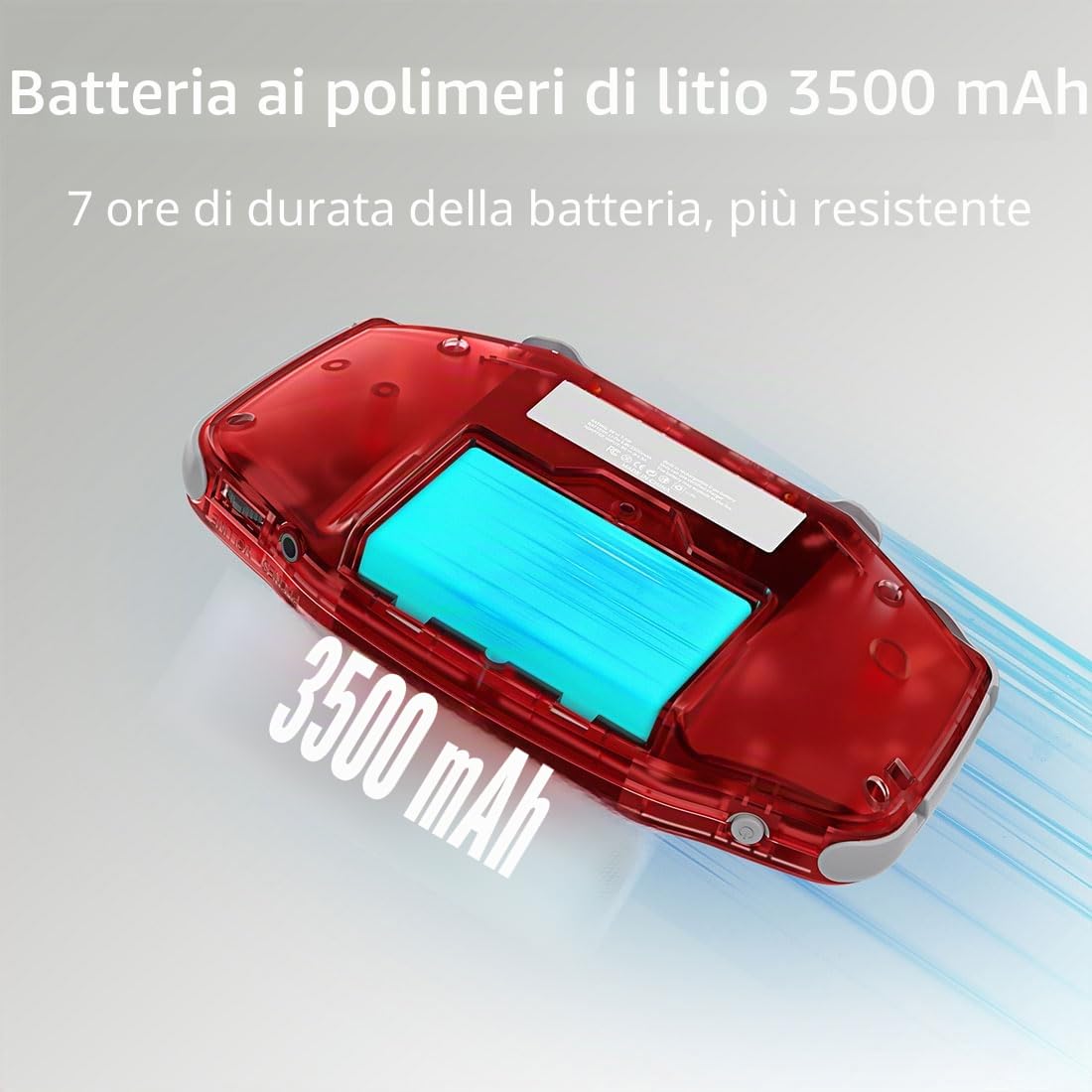 Console di gioco portatile ANBERNIC RG 34XX, 64G integrato con oltre 5000 giochi, schermo IPS da 3,4 pollici 3500mAh, supporto console retrò Wi-Fi Multiplayer e uscita TV HD