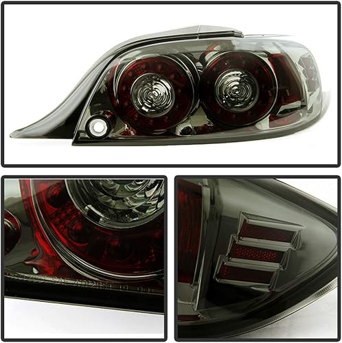 Miniatura 2 de ACANII - Para luces traseras LED 2004-2008 Mazda Rx-8 Rx8 luces traseras luces traseras 04-08 izquierda+derecha