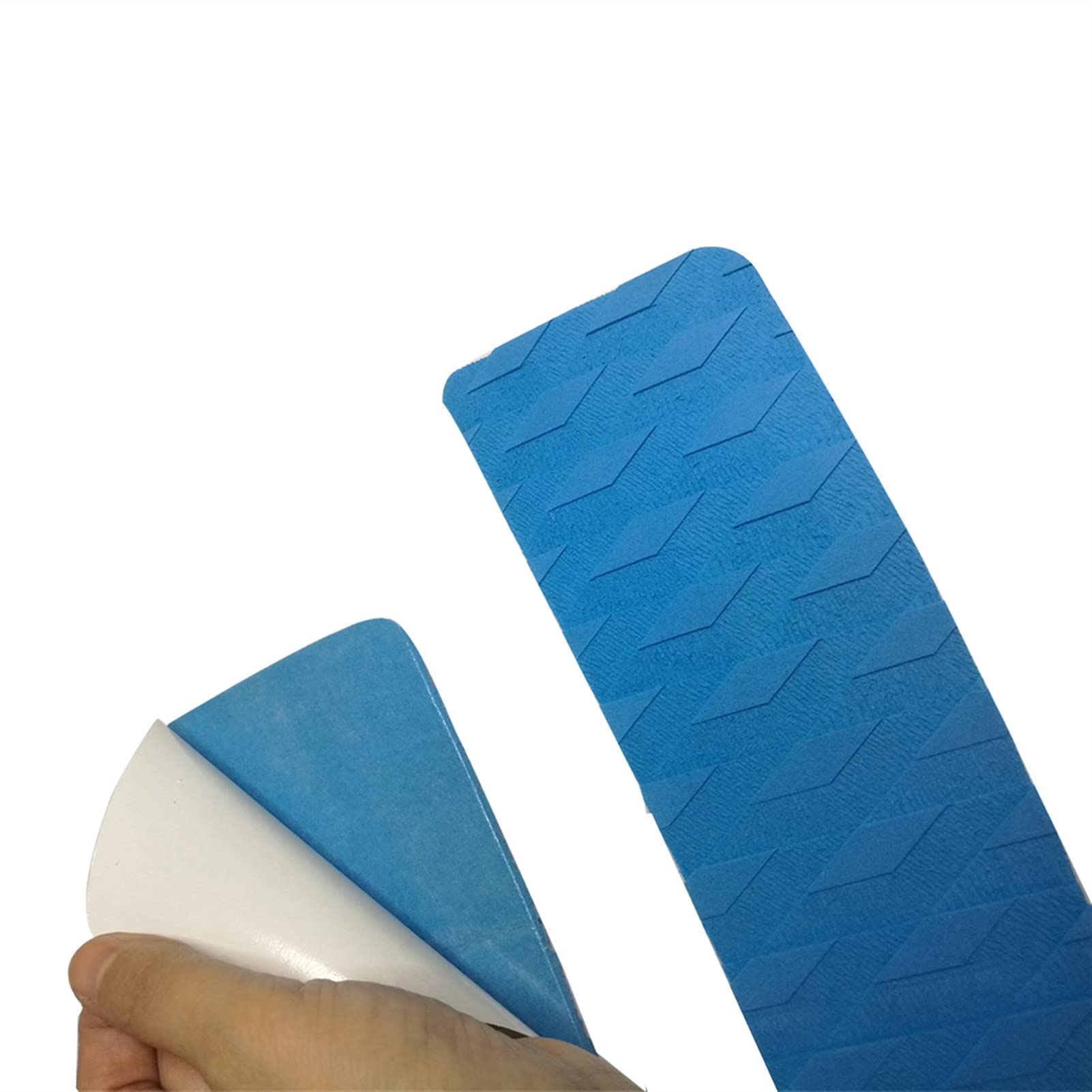 Pads de tracción de Tabla de Surf 3 Piezas Stomp Pad EVA Mazo de la Placa de Espuma para Skimboard, Tabla de paletas (Color : White)