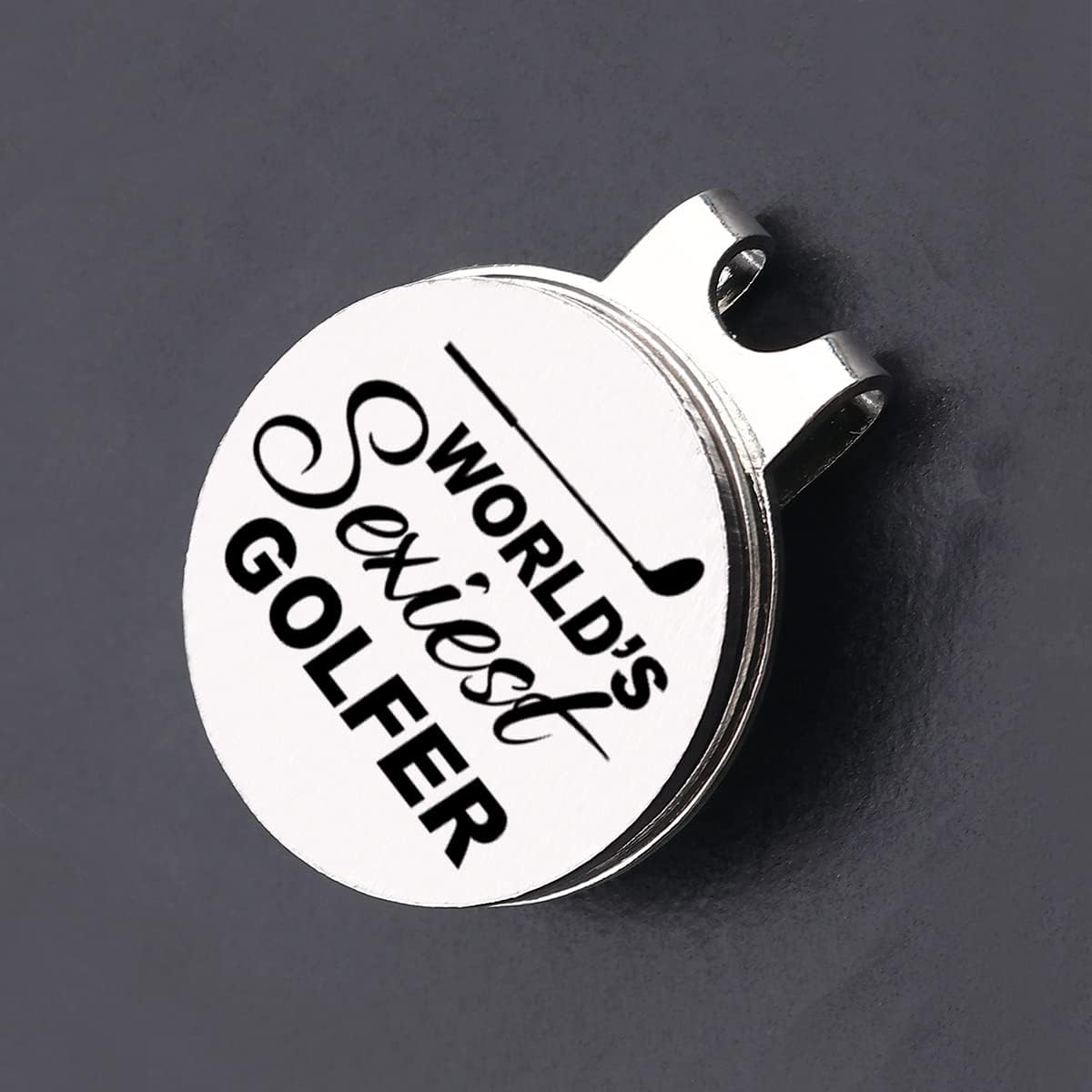 review VIYZZX Funny Golf Gifts for Men Women, World’s Sexiest Golfer Golf Ball Marker with Magnetic Hat Clip Stainless Steel, Novelty Golfing Gift for Husband Wife