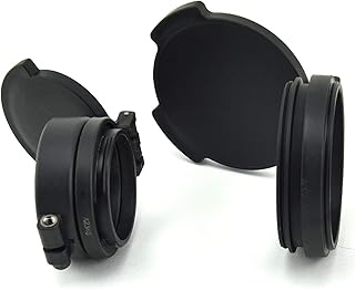 Tenebraex Tactical Tough 50mm Scope Cover Kit - Includes Objective and Eyepiece Flip-Open Riflescope Covers - TRACT