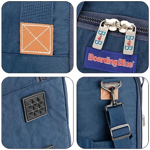 17X13X8 Inches JetBlus Airlines Personal Item Under Seat Duffel bag Suitable for Major Airlines including Spirit, Jetblue, Frontier, and American - Duffel Bag Design (Navy)4