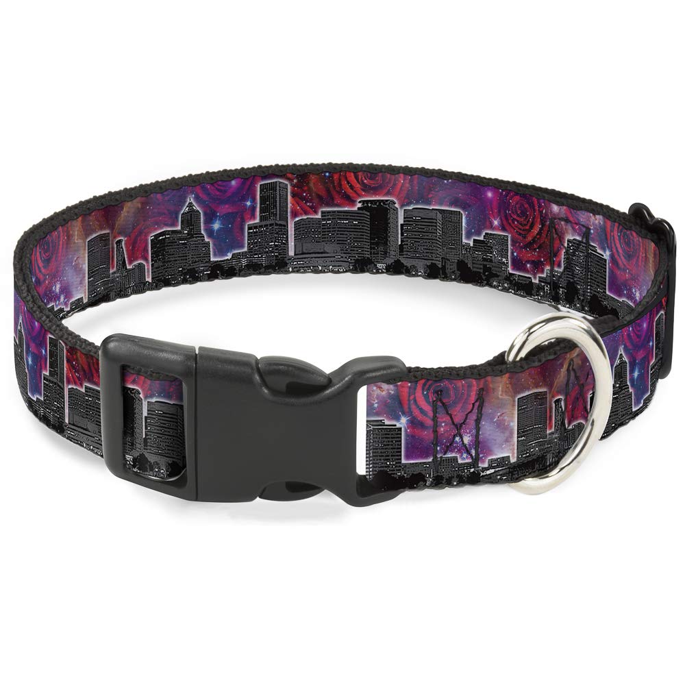 Collier Portland Cosmic Roses Buckle Down grand format réglable 15-66 cm