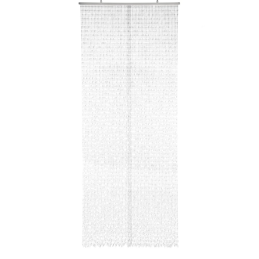 HAB & GUT -DV03461- Türvorhang Twister, klar sehr DICHT, 68 Stränge 90/200 cm Insektenschutz Perlenvorhang Fliegenvorhang Terrassentür