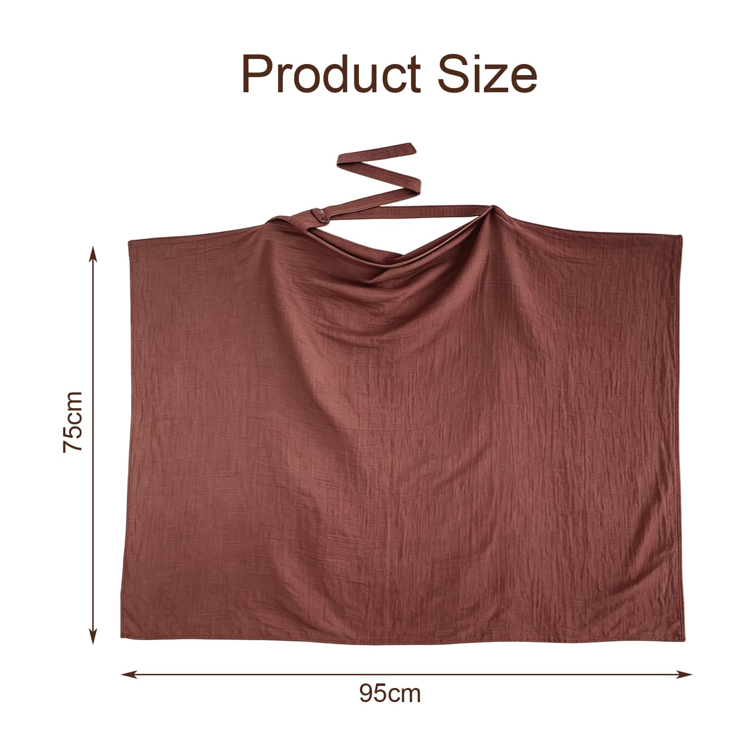 Cape Allaitement Mousseline Rouge Bordeaux