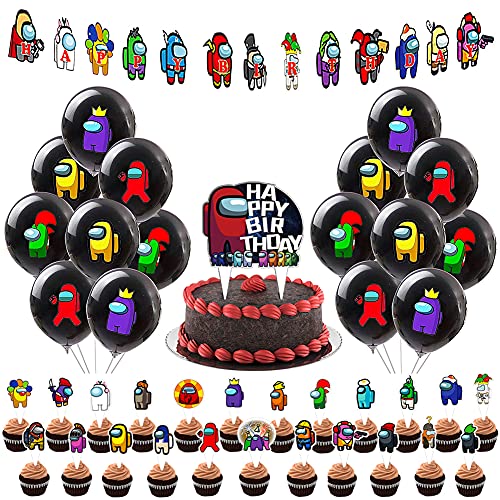 Among-Us Fornitura di Festa di Compleanno, Hilloly...