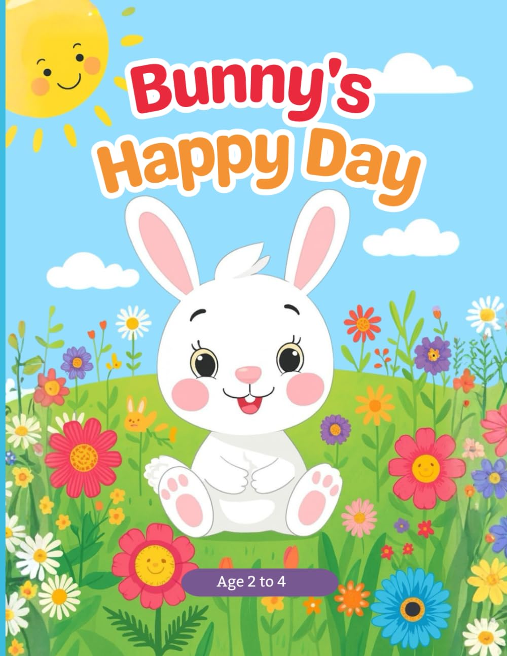 Bunny’s Happy Day: A Fun Coloring Story for Little Kids (Ages 2–4)