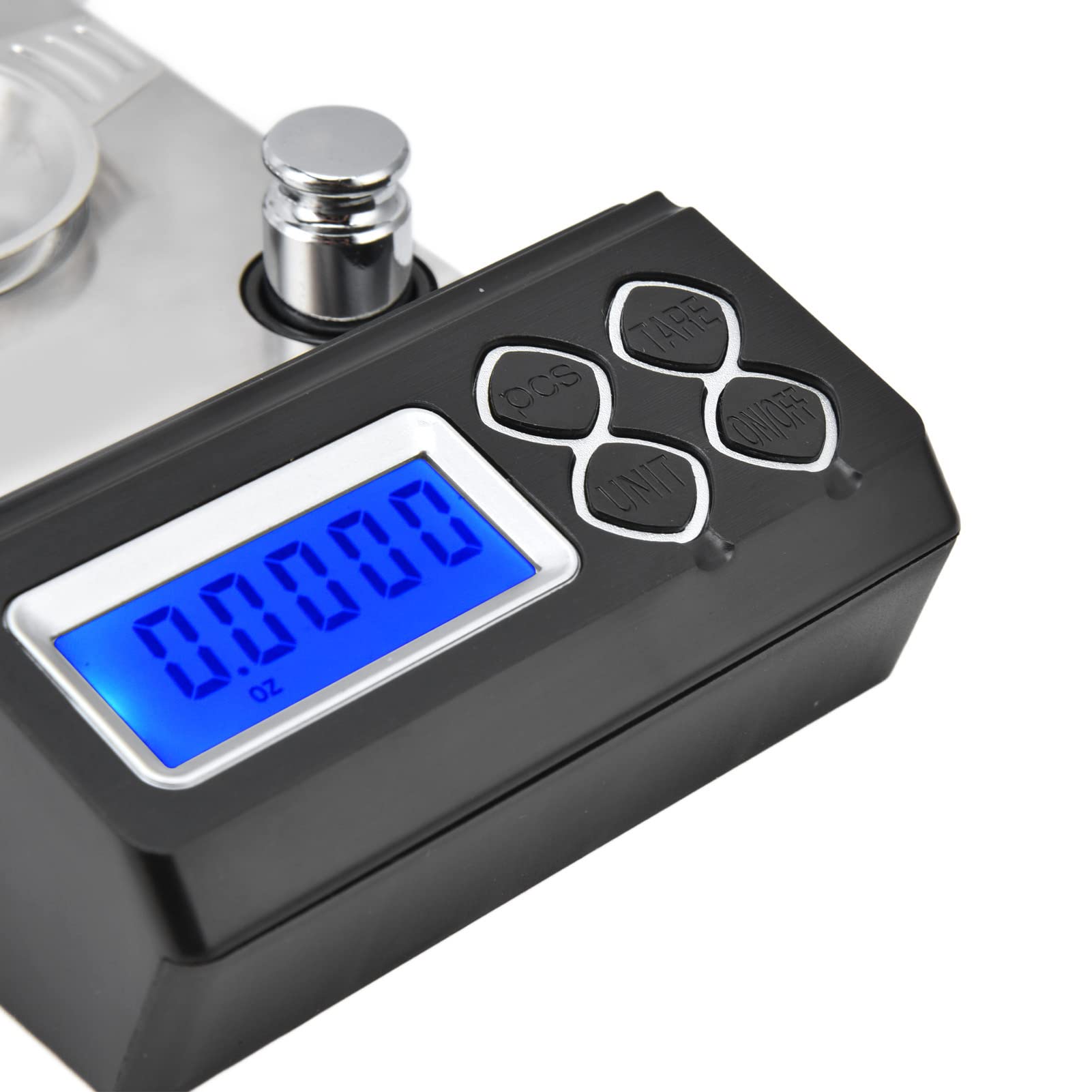 Báscula digital de quilates, báscula de miligramos, báscula portátil precisa de mini gramos para pesaje de joyas, báscula electrónica de bolsillo de acero inoxidable ABS pa (30g/0,001)