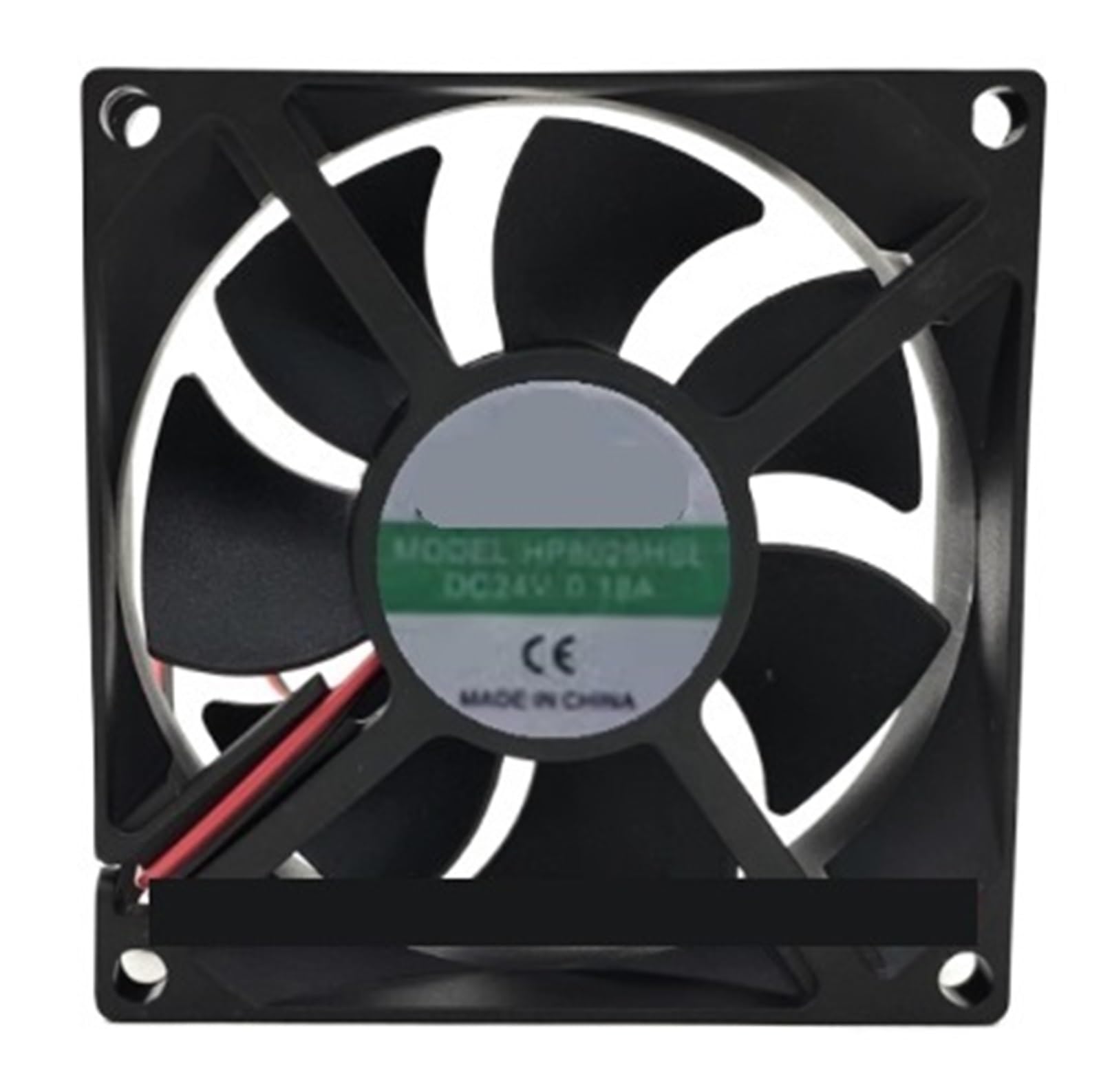 YMUGUEGH HP8025HSL 24V 0.18A 80x80x25mm 2-Wire Cooling Fan