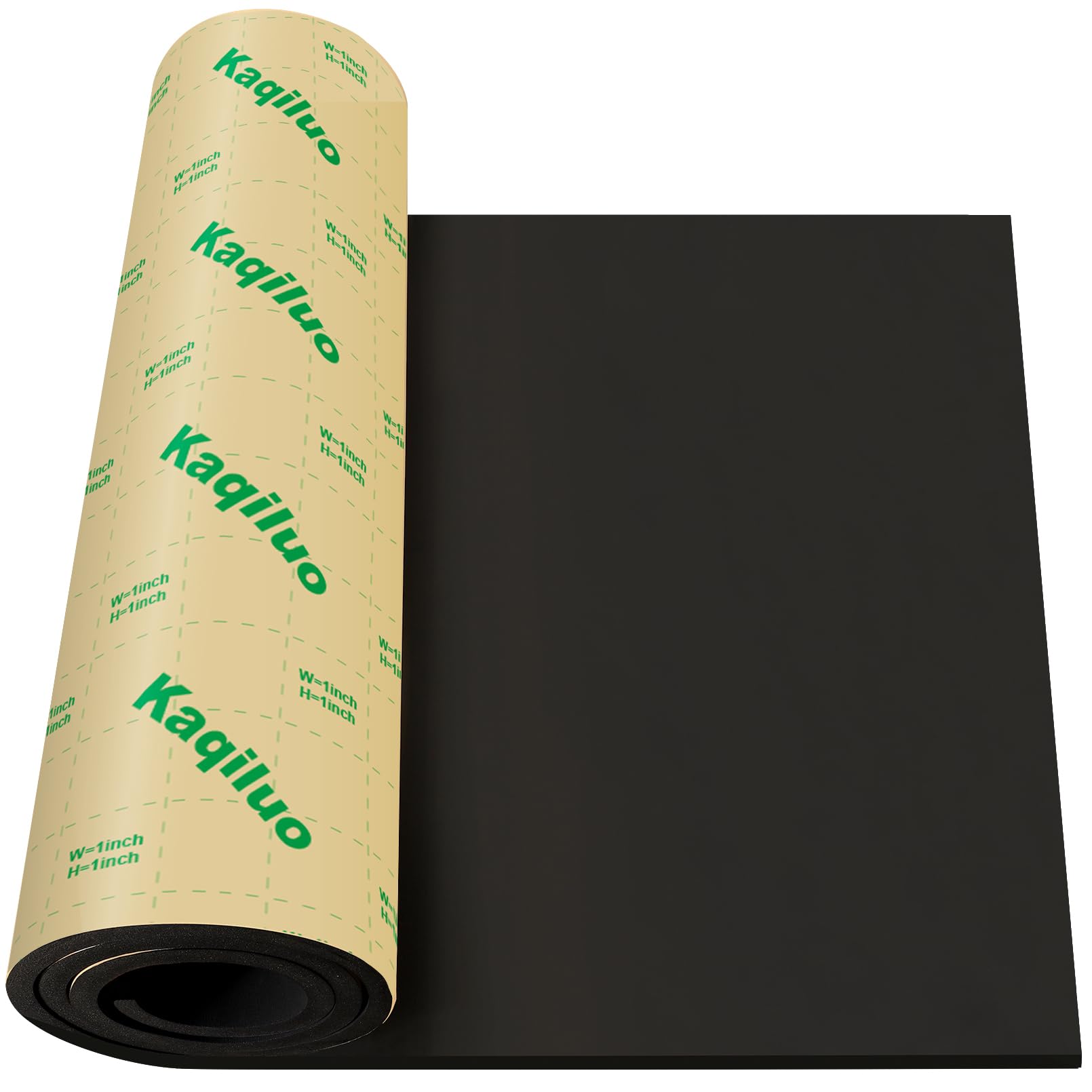 Self-Adhesive Sound Insulation Acoustic Foam, 32.3 sqft x 0.79in Thick, 50+kg/m³ ,Sound Proof Padding,Fire,Water Resistant ,Thermal Insulation,Cold Proof Acoustic Treatment Foam