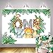 BUTEN - Fondale per 1° compleanno, 2,1 x 1,5 m, in vinile selvaggio una foresta giungla, per foto con elefante, scimmia, baby shower