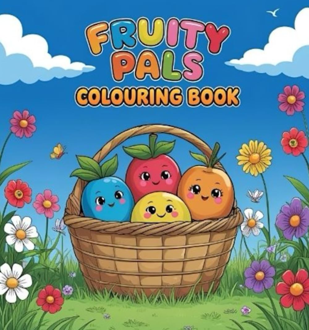 Fruity pals: Colouring book