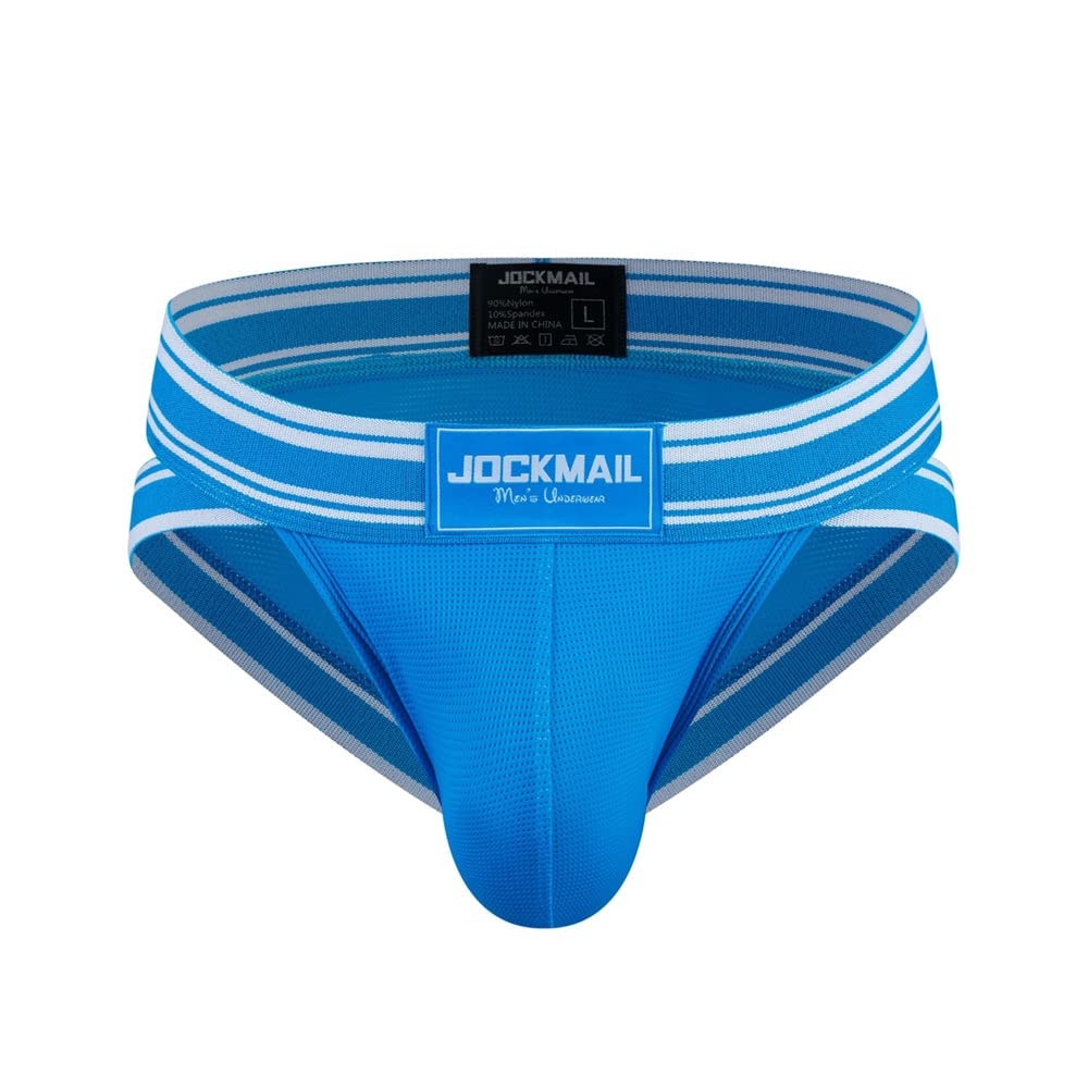 JOCKMAIL Mesh Athletic Supporters Mens Briefs Underwear Comfort Male Underwear for Gym Sport