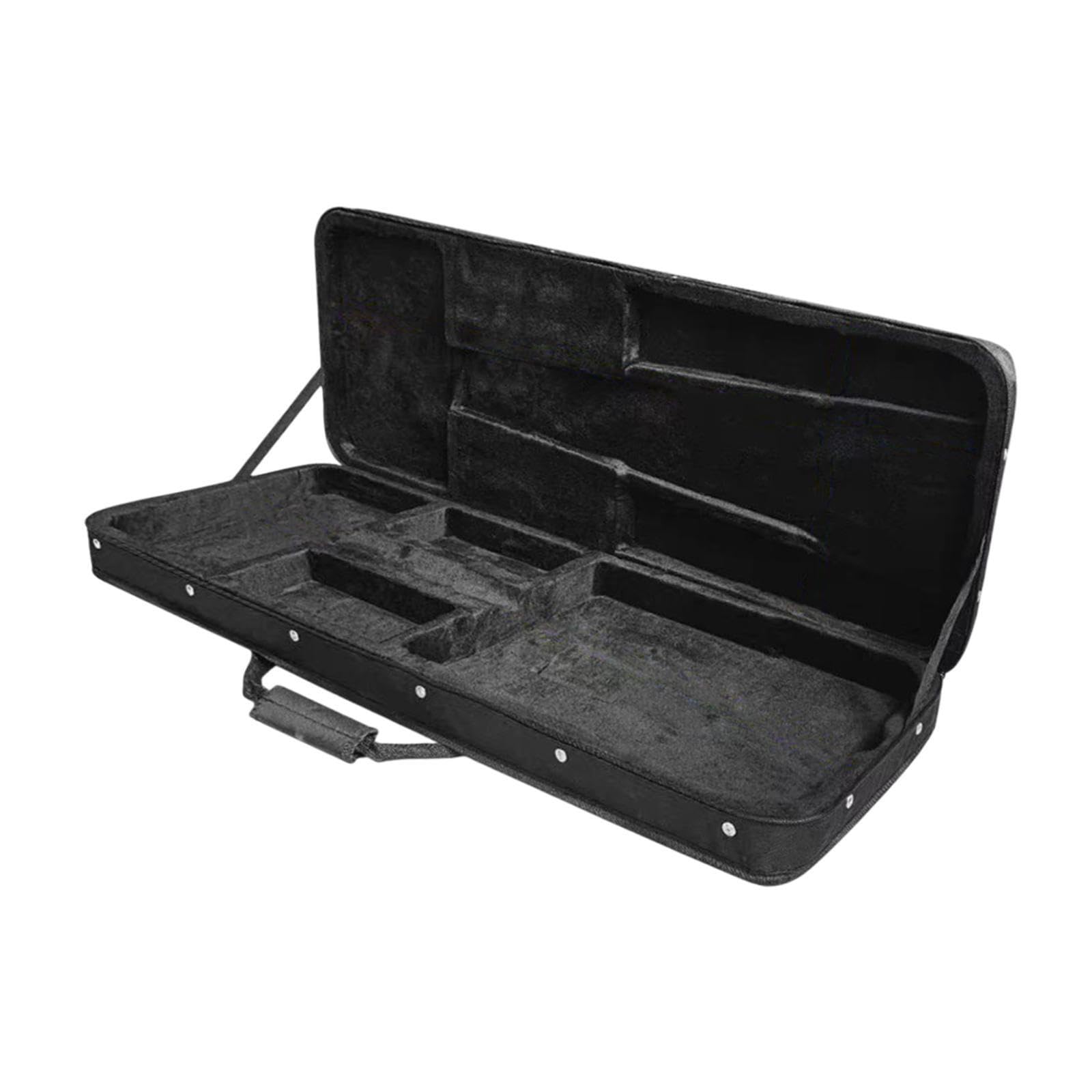Custodia rigida per chitarre elettriche standard, portatile e resistente, per musicisti che cercano sicurezza per la custodia rigida per il trasporto