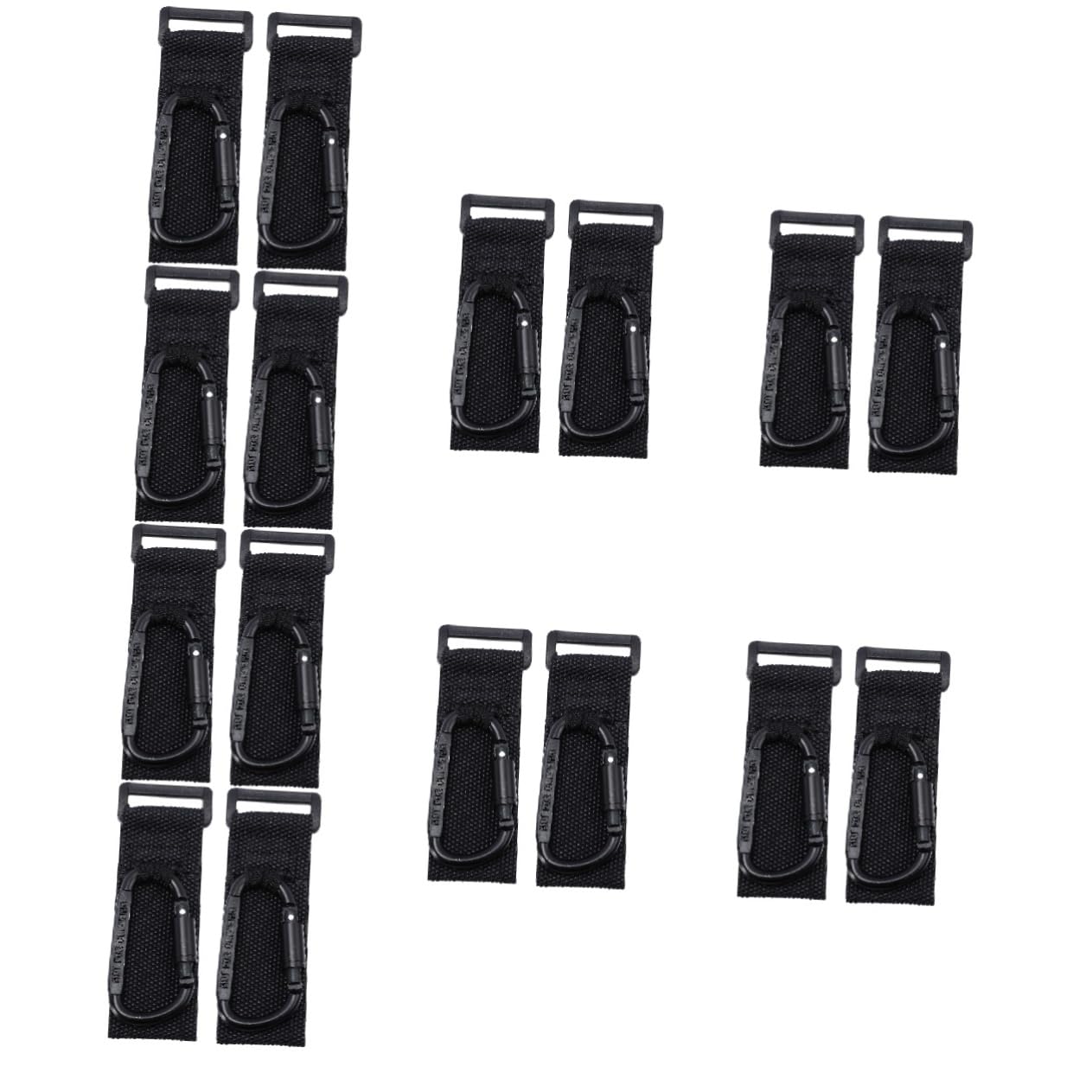 Yardwe 16 Piezas Gancho para Cochecito Soporte Multiusos para Bolsa y Carrito de Colgador Resistente Compatible con Cochecitos y Motos Fácil Instalación sin Perforación Negro
