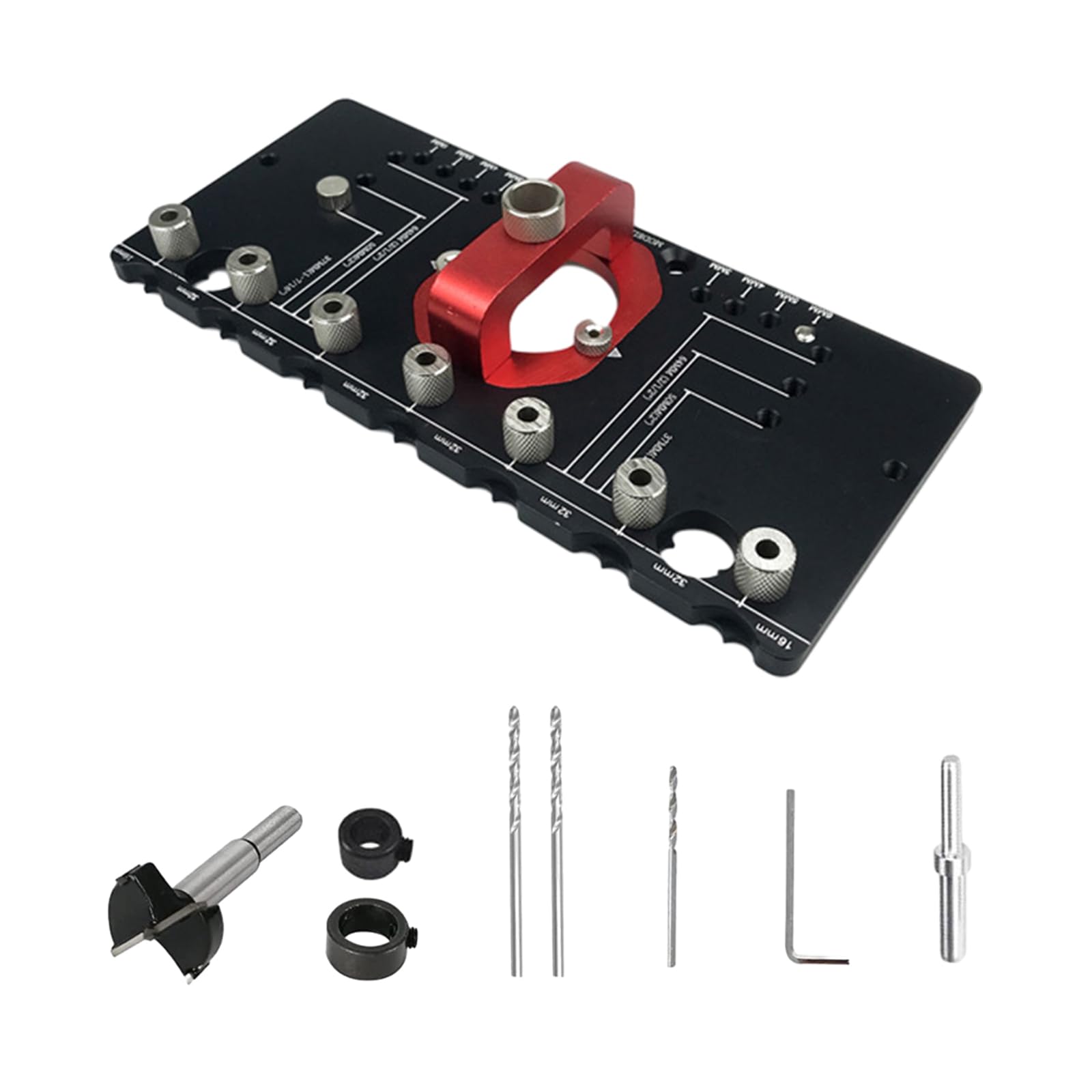 35mm Cabinet Hinge Jig Hole Guide Hole Puncher Locator Woodworking Tool for Door Cabinets Hinges Mounting Tool Guide