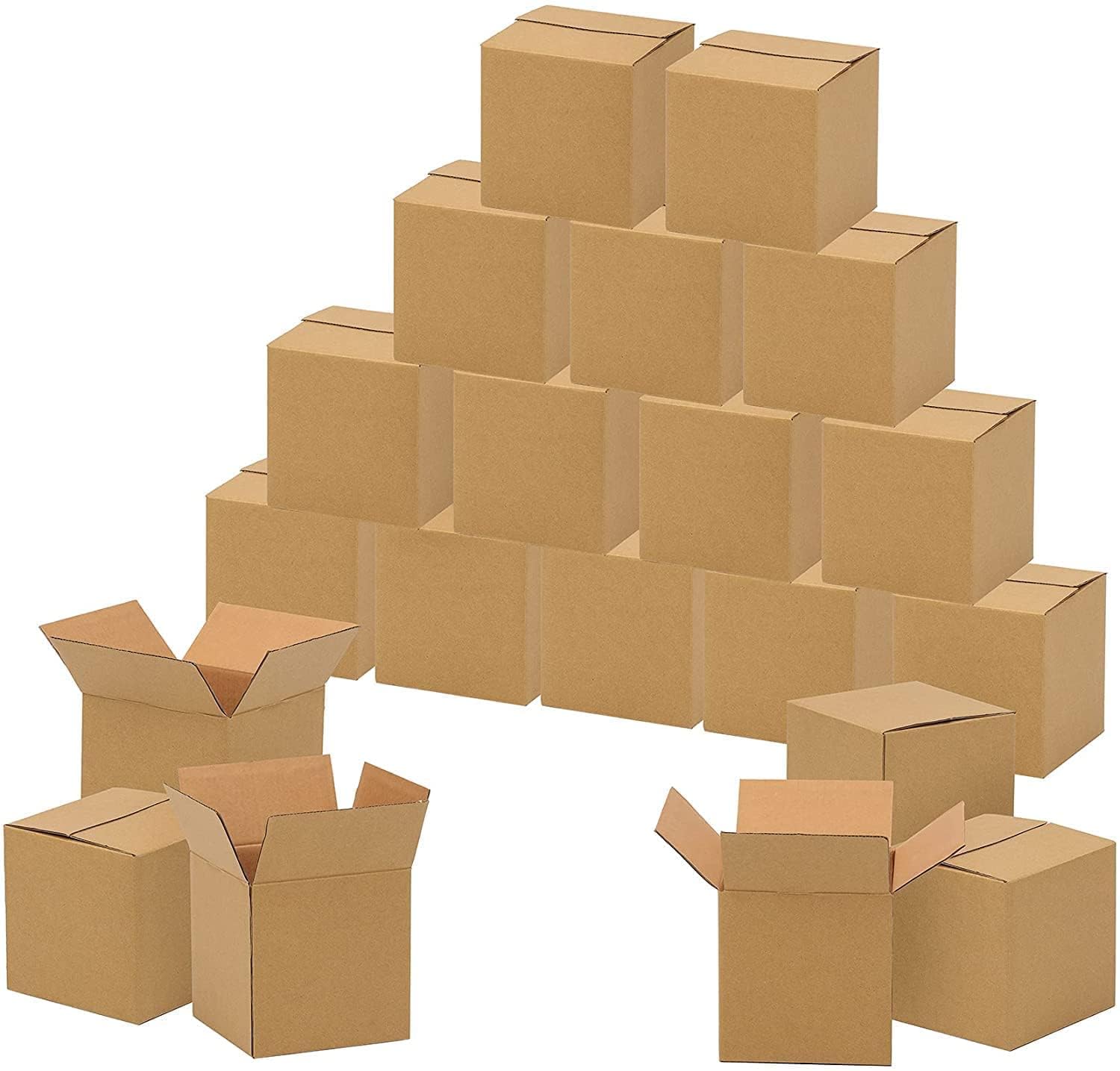 BALA JI PACKAGING 3 Ply Corrugated Packing Box (4 x 4 x 4 Inch) Brown | Durable Shipping, Moving & Courier Boxes | Strong Cardboard Carton for Packaging & Storage | (Pack of 50)-picture-24