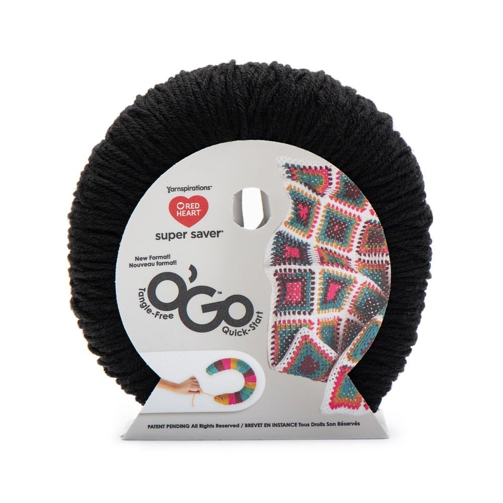 Super Saver O'Go Yarn (198g/7 oz), Black