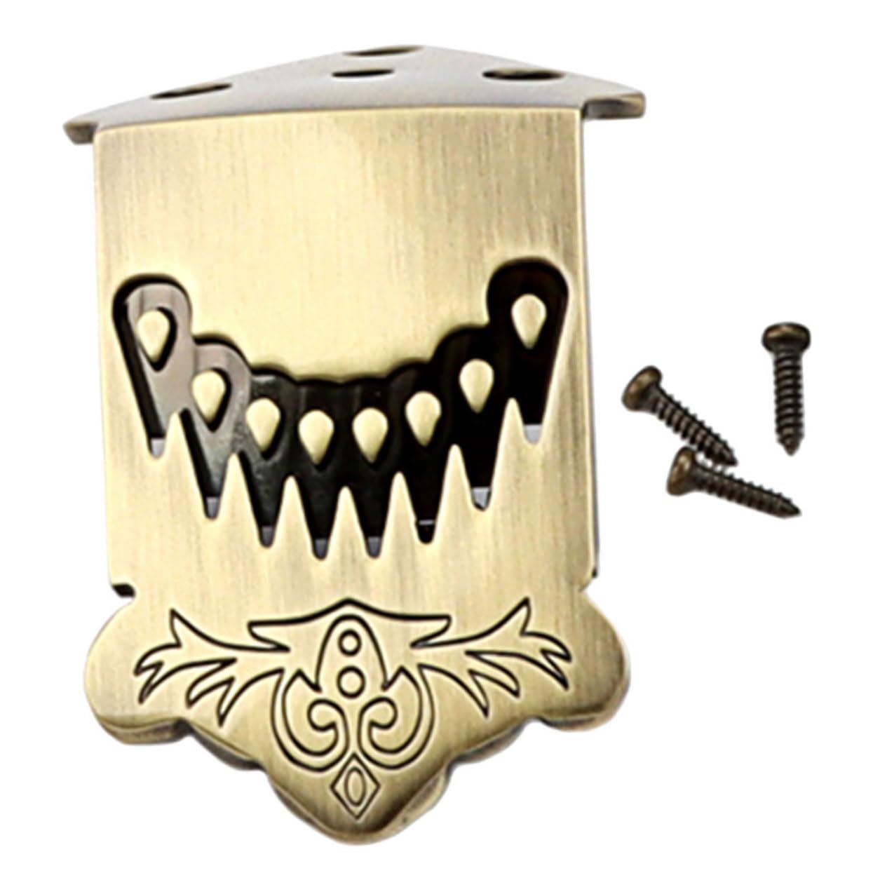 TOYANDONA 5kawałki Mandolin Tailpiece String Stylowy Akcesorium Do Mandoliny Poprawiający Lekki i Łatwy Instalacji Unikalny Wzór Kolorze Mosiądzu