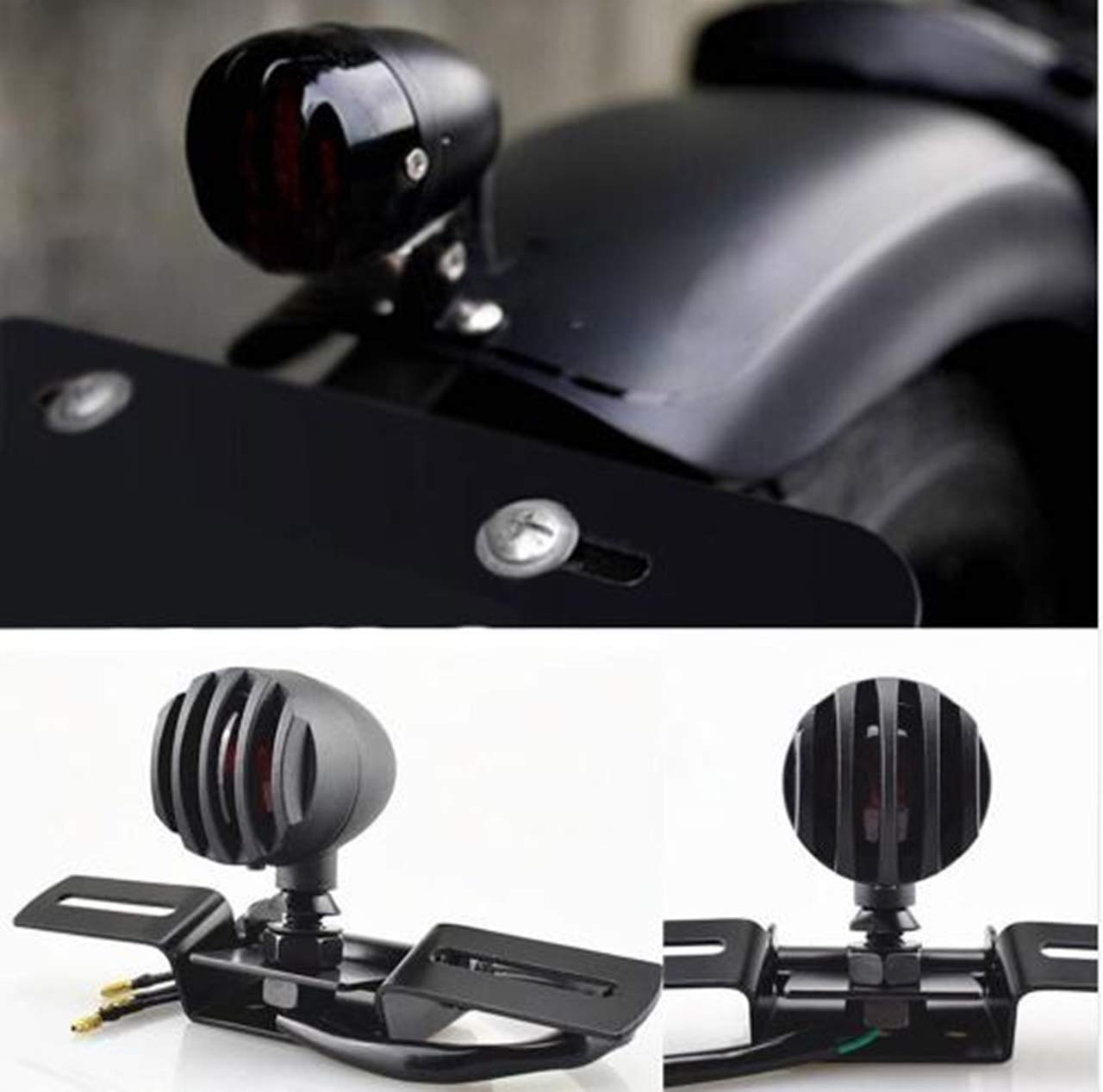 Amazon | Karun ナンバーフレーム バイクテールランプ ナンバー 