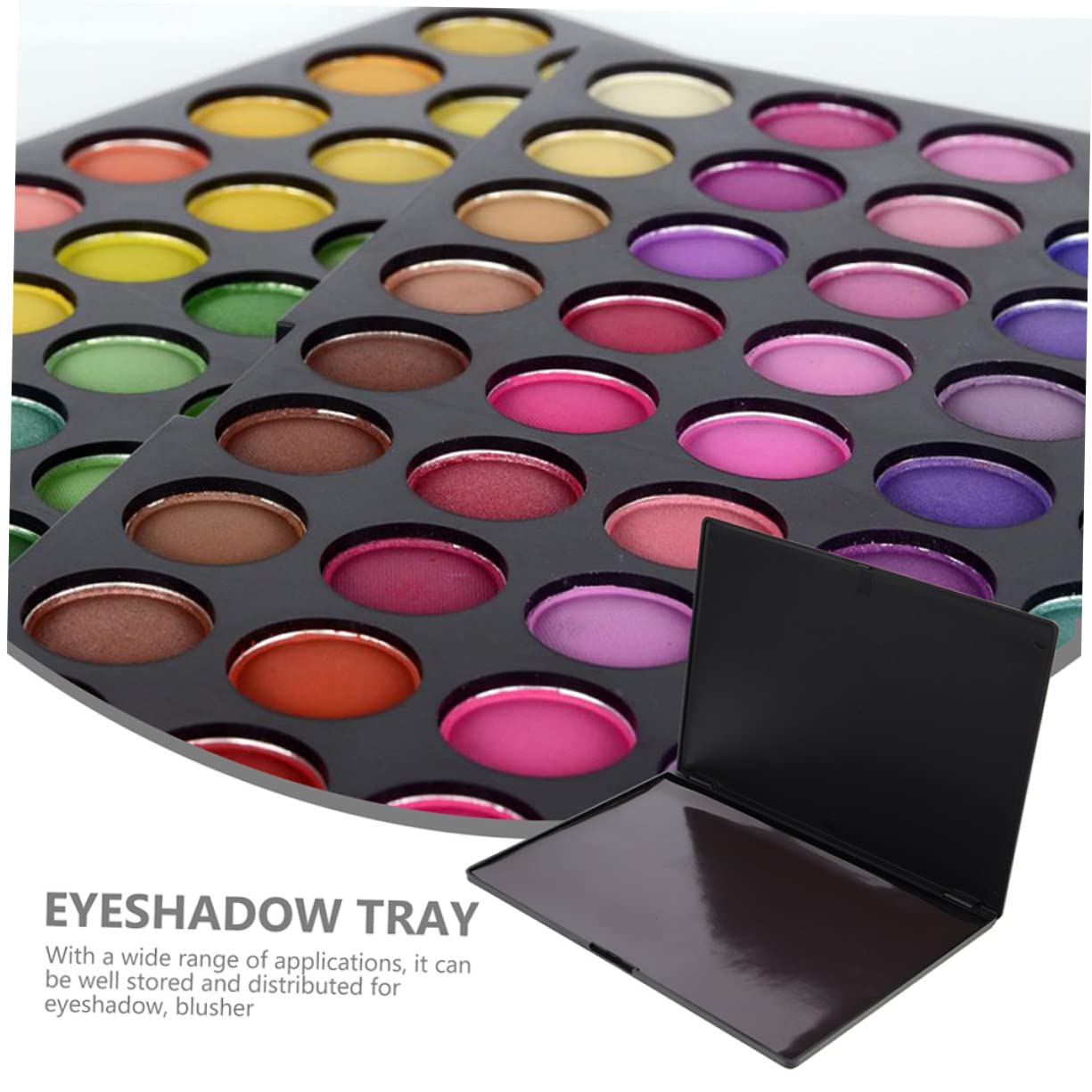 VICASKY Palette Magnetica Vuota in Abs Leggera e Portatile per Ombretti 2 Pezzi per Make Up On-the-go