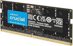 Crucial Memória RAM 16GB DDR5 5600MHz (ou 5200MHz ou 4800MHz) CT16G56C46S5 Preto