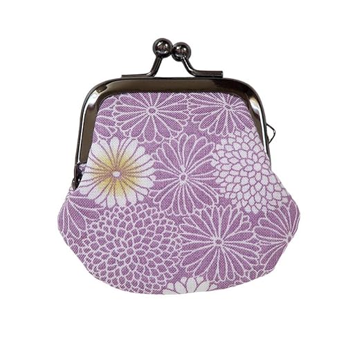 HollyHock お賽銭用がま口/ 白菊(薄紫)