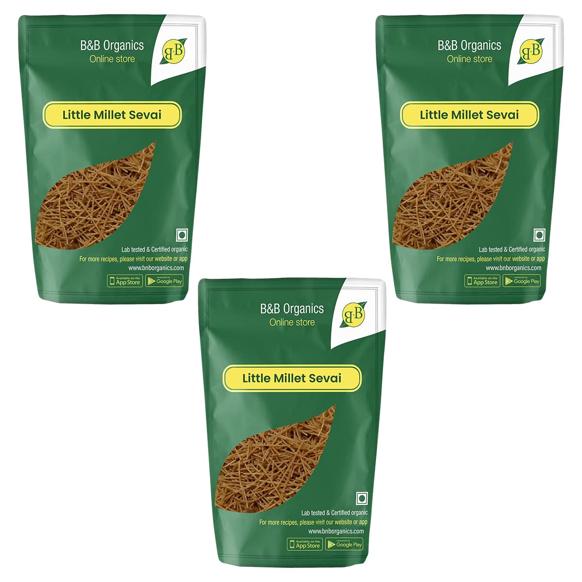 B&B Organics Little Millet Vermicelli (180g Pack of 3)/ Saamai Sevai / Natural and Preservative Free/ Zero Additives (B0833WSYTG) Amazon Price History, Amazon Price Tracker