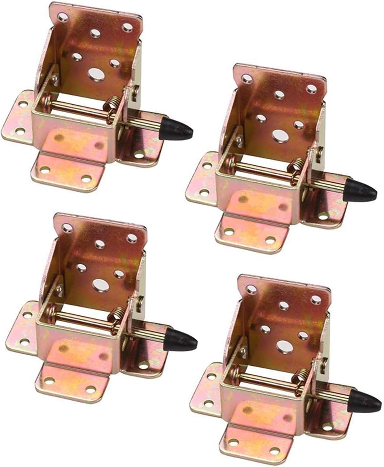 WTQZFRNSB Folding Hinge,Self-Locking Folding Hinge, 4 Pieces/Set of Iron Lockable Folding Table and Chair Leg Brackets, Hinges for Home Furniture, Folding Hinge Brackets, Hardware Tools/13542