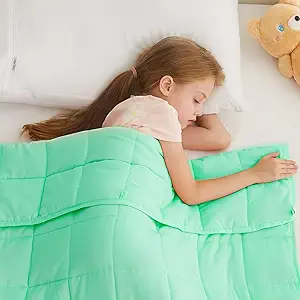 L'AGRATY Weighted Blanket - 36"x48" 3lbs Microfiber Material with Glass Beads Small Blanket for All-Season Summer Fall Winter Soft Thick