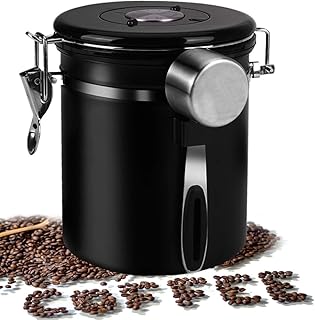 Coffee Container, Airtight Coffee Canister Stainless Steel Kitchen Food Storage Container, Coffee Ground container/Coffee ...