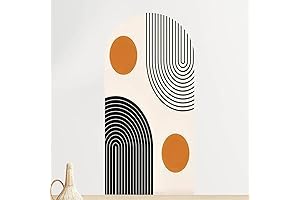 Arch Wall Decal: Modern Abstraction Meets Geometric Harmony